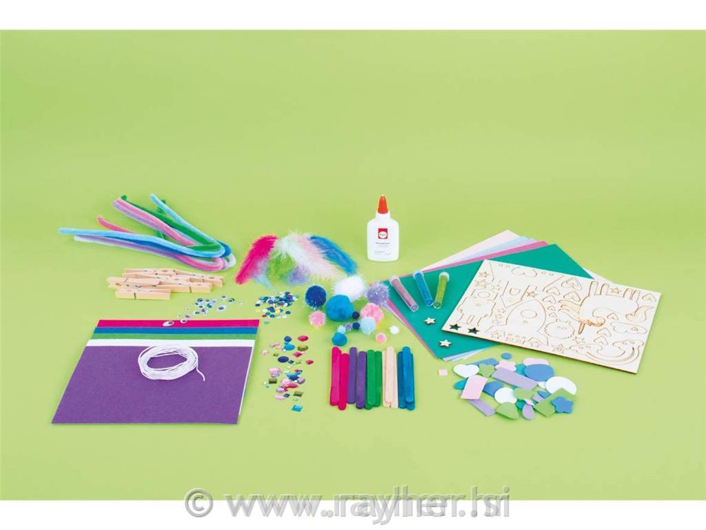 Mega craft box Fantasy, 1000-partblue-green/pink-purple, box