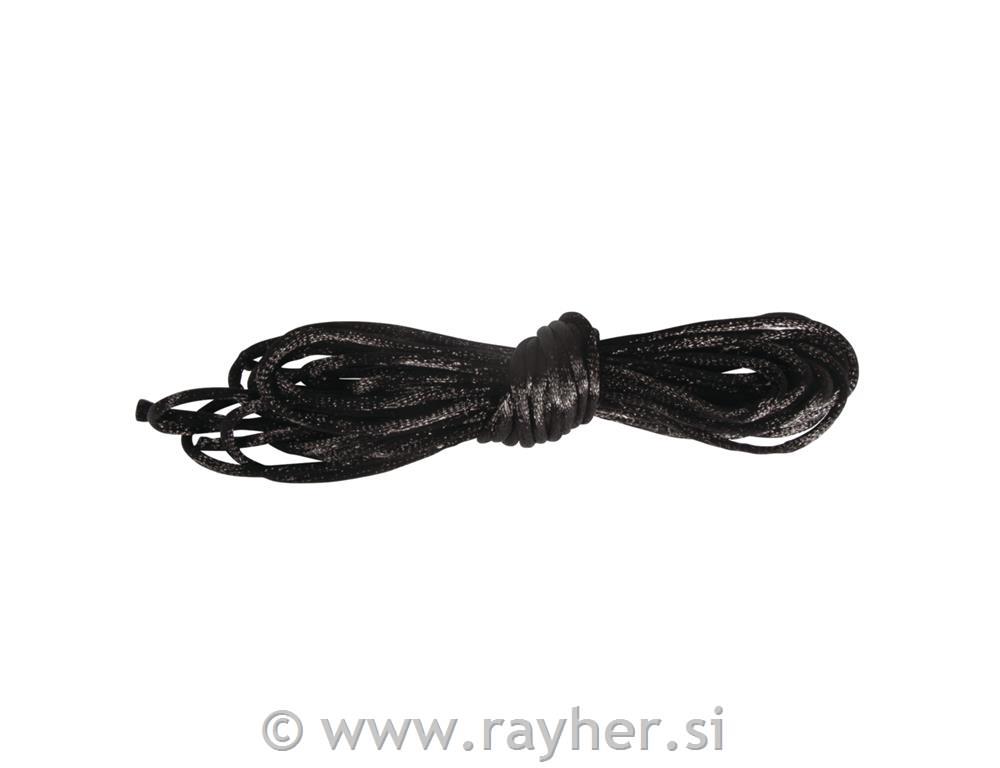 Vrvica Beading thread, 1.5mm, črna, 5m