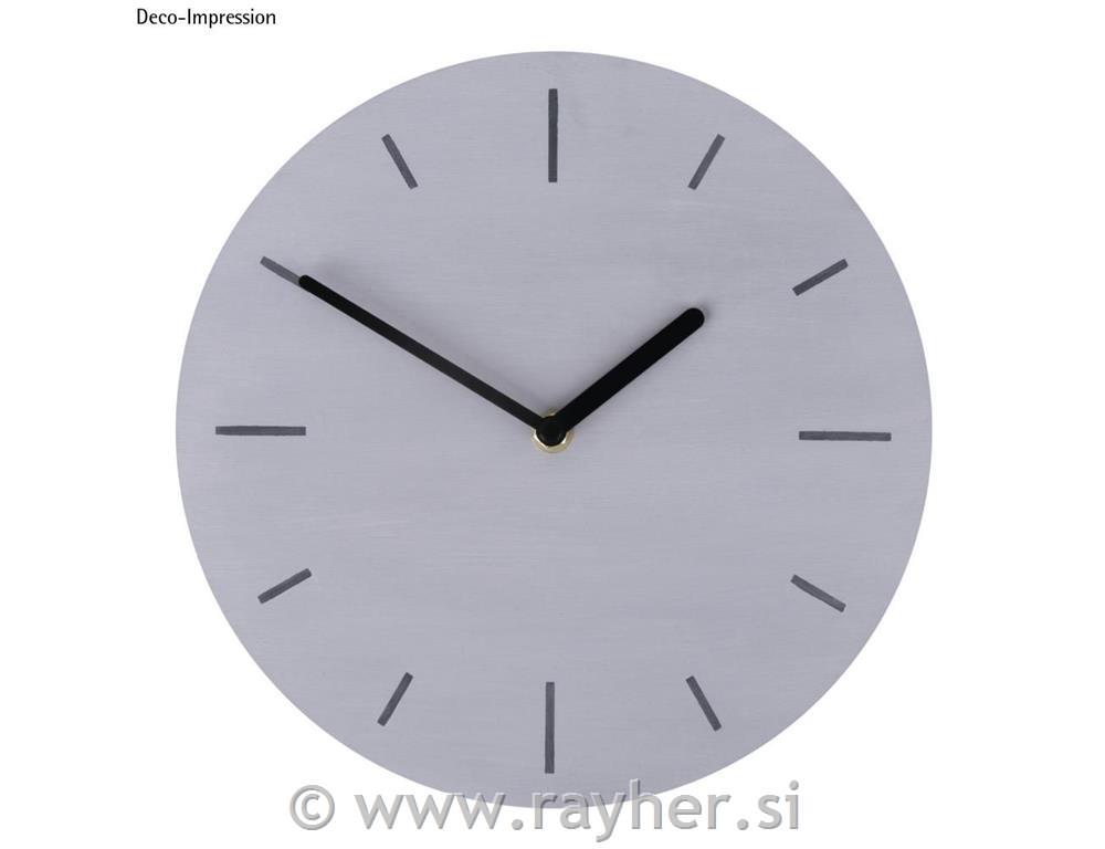 Lesena okrogla plošča z odprtino za uro, 25cm