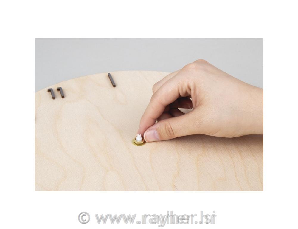 Wood board, round, FSC Mix Credit,30cm oHole o 7.6mm, 6mm thick, box 1pcnatural