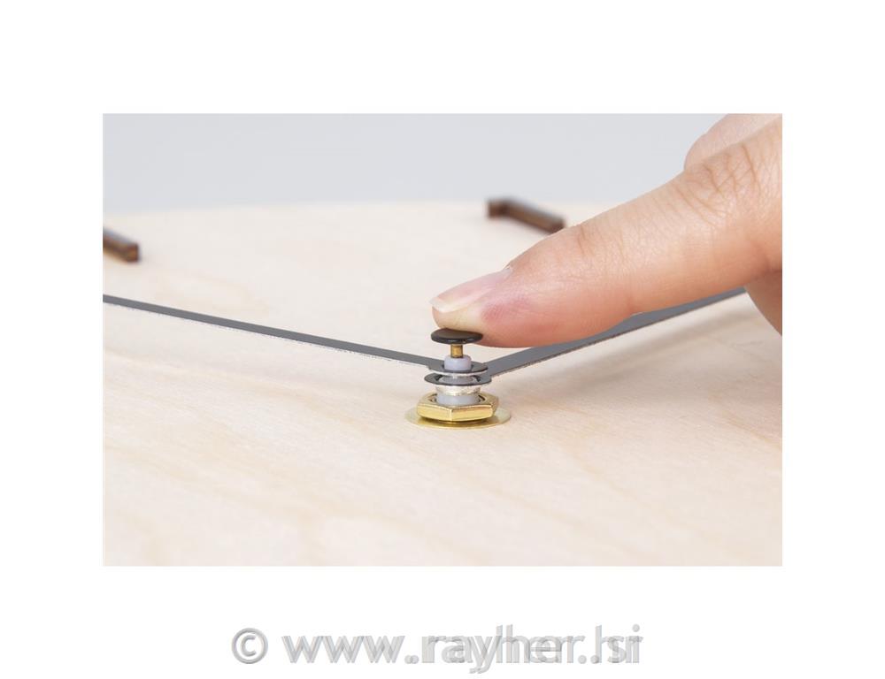 Wood board, round, FSC Mix Credit,30cm oHole o 7.6mm, 6mm thick, box 1pcnatural