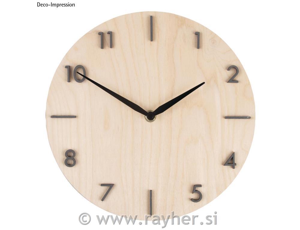 Clock-hands "Classic"80mm/105mm,+ cover cap, tab-bag 1pcblack