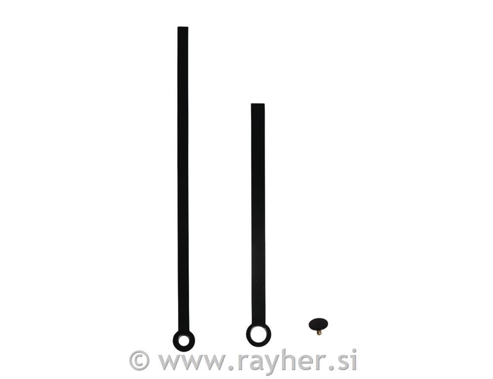 Clock-hands "Modern"88mm/117mm,+ cover cap, tab-bag 1pcblack