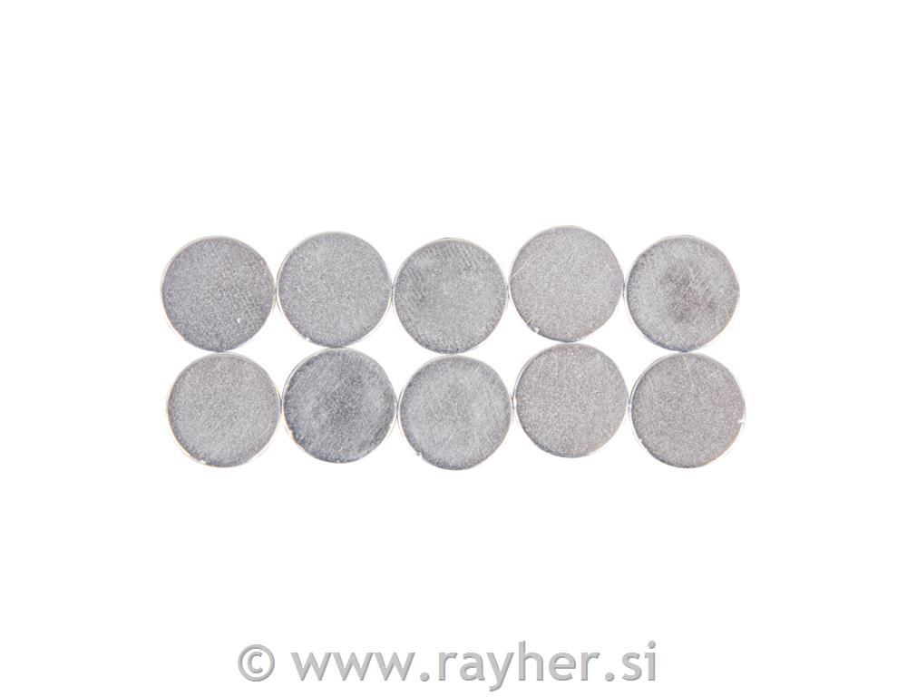 Self-adhesive magnets, 10mm otab-bag 10pcs
