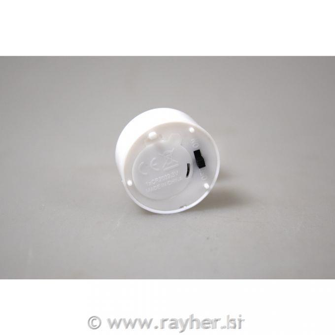 LED tea candles set 4eam, 12.5cm, with flickering effect and