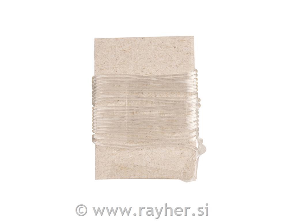 Laks elastičen, kristalen, 0,8 mm, 1 m