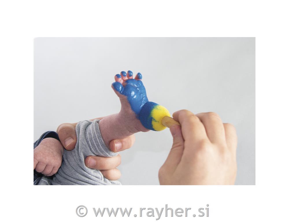 Ustvarjalni set: Odtis nogice/rokice "Baby", moder, 10-delni