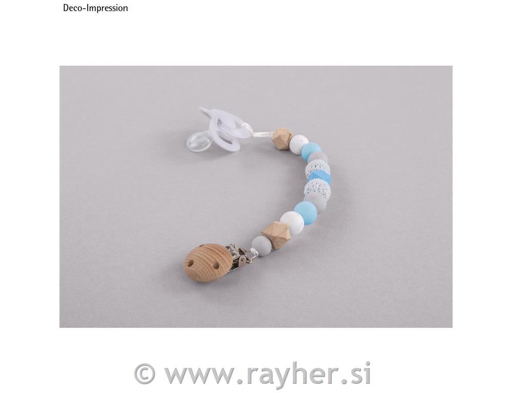 Ustvarjalni set: Držalo za dudo, sv.modro, 15-delni