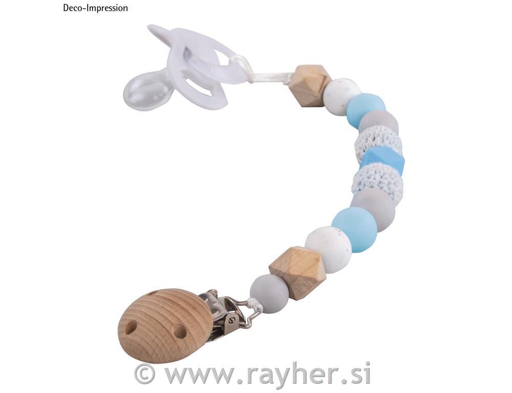 Ustvarjalni set: Držalo za dudo, sv.modro, 15-delni