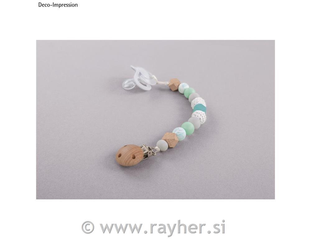 Ustvarjalni set: Držalo za dudo, mint, 15-delni