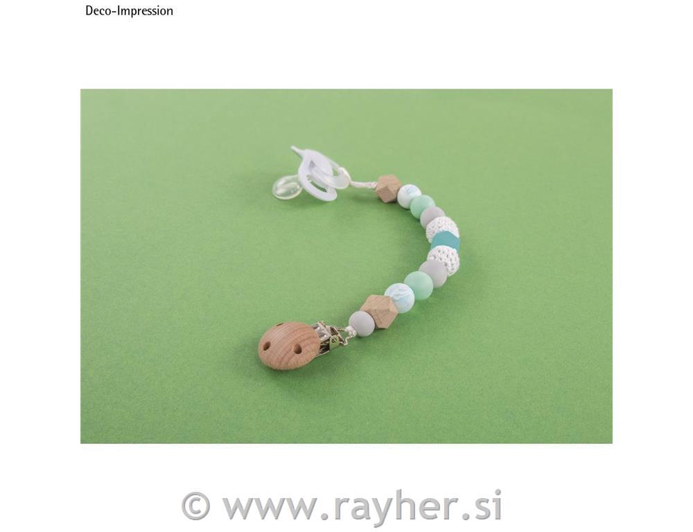 Ustvarjalni set: Držalo za dudo, mint, 15-delni