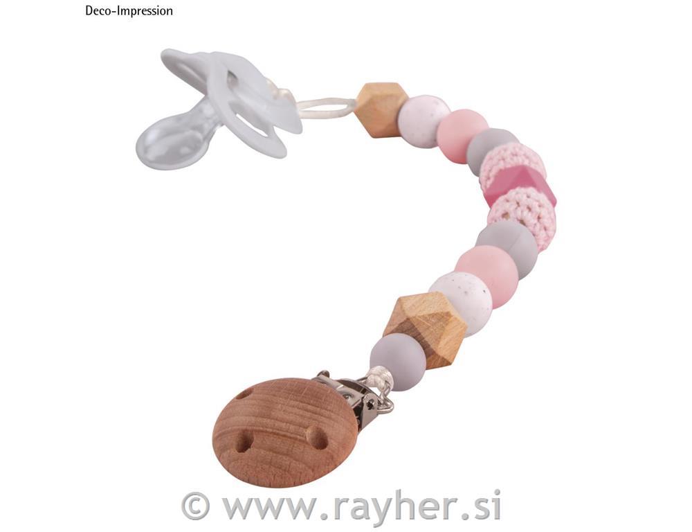 Ustvarjalni set: Držalo za dudo, pink, 15-delni