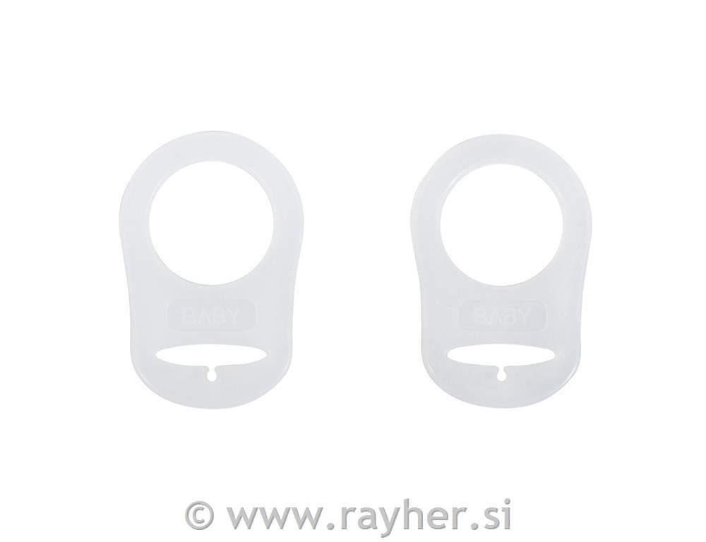 Silikonsko držalo za dudo, 2 kosa