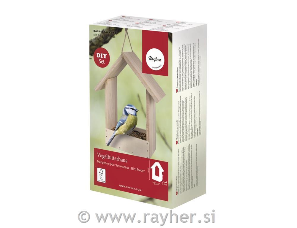 Ptičja krmilnica 19,5x9,8x25cm