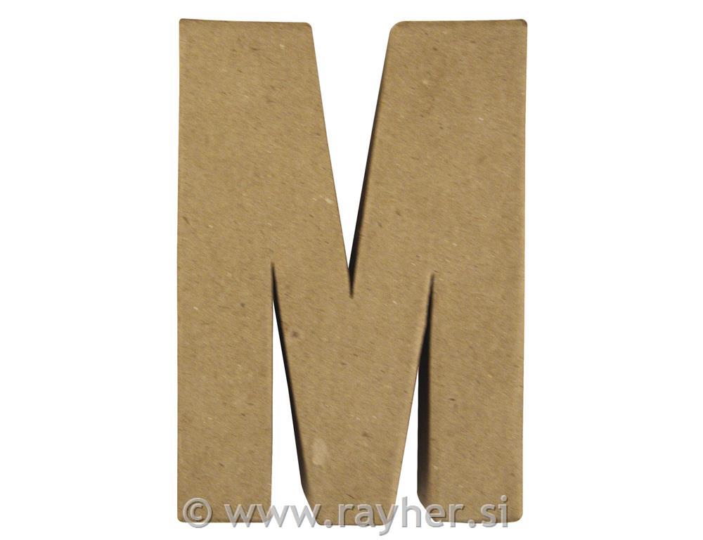 Črka iz papmacheja M, 15x10.5x3cm