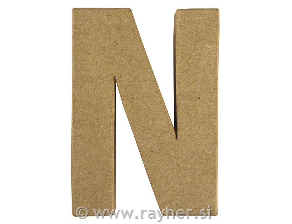 Črka iz papmacheja N, 15x10.5x3cm