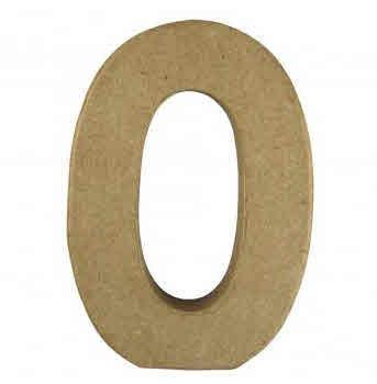 Črka iz papmacheja O, 15x10.5x3cm