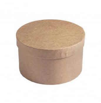 Škatla iz papmacheja, okrogla, fi 14 cm