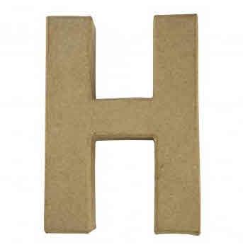 Papier-mâché Letter "H" FSC Recycled100%