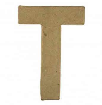 Črka iz papmacheja T, 15x10.5x3cm