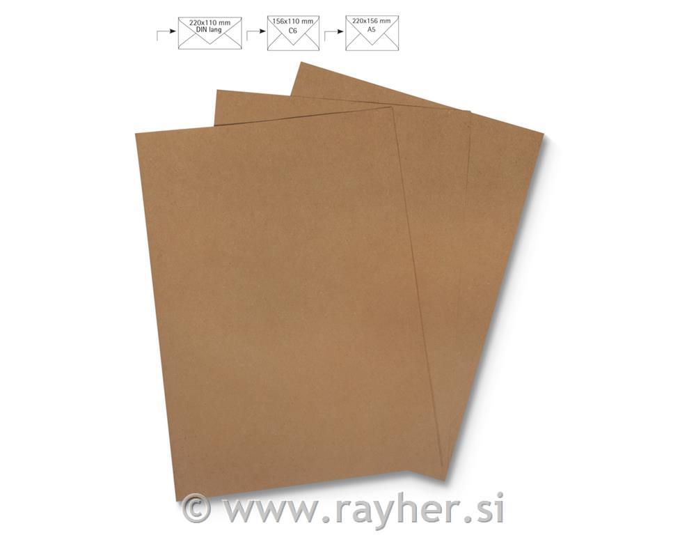 Papir A4 kraft, 210x297mm, 90g/m2
