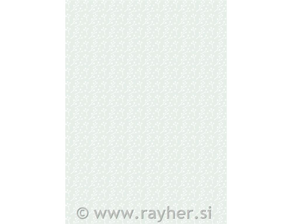 Karton Love Roses, bel, 213x310mm, 190 g/m2