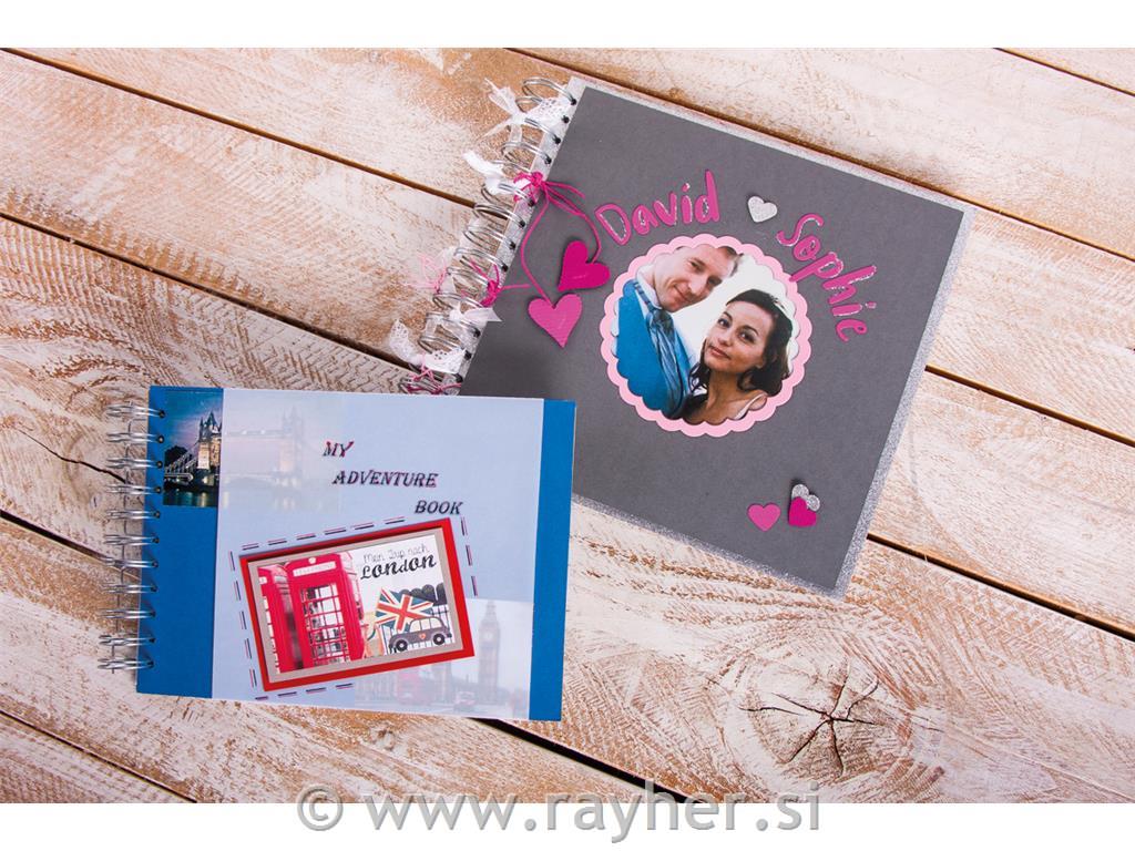 Spiral album A6, QF, FSC Mix Credit, kraft, 21.5x15.5cm, 250 g/m2, 15 sheets