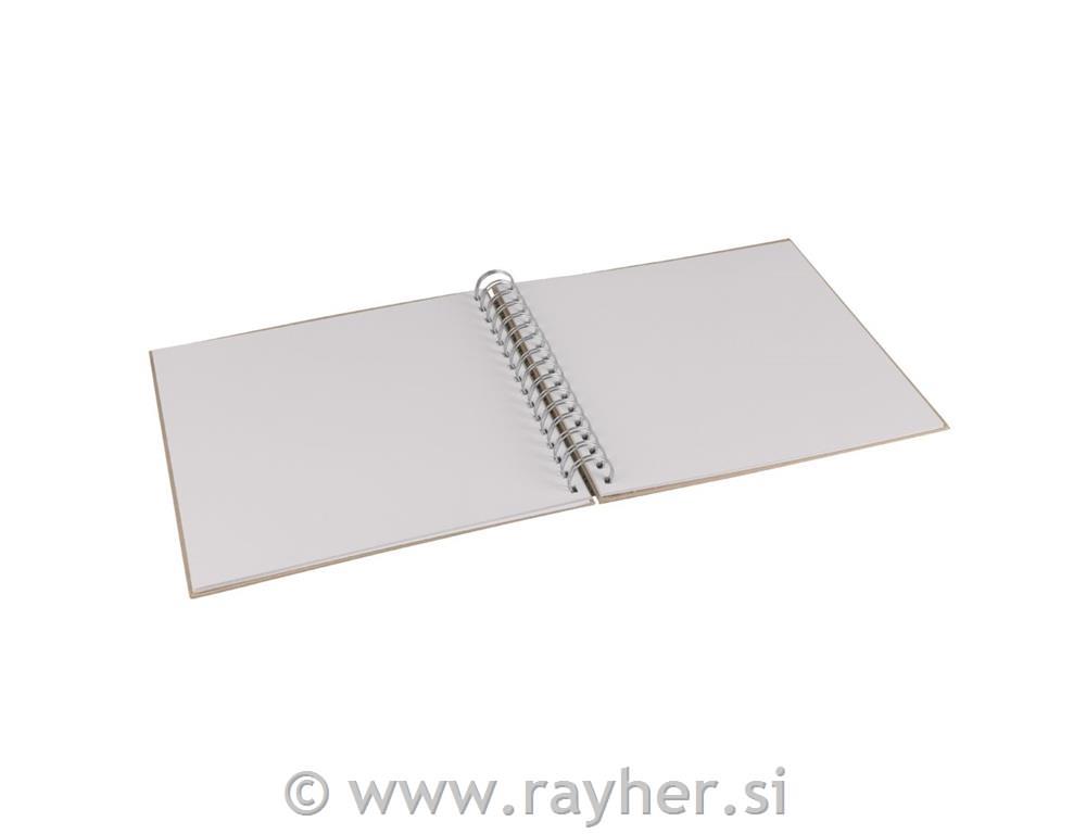 Album s spiralo, kraft, 22.5x21.5cm