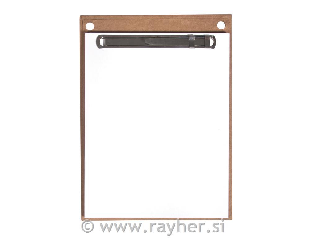 Nosilec s papirjem 11,5x15,5 cm, 30 listov