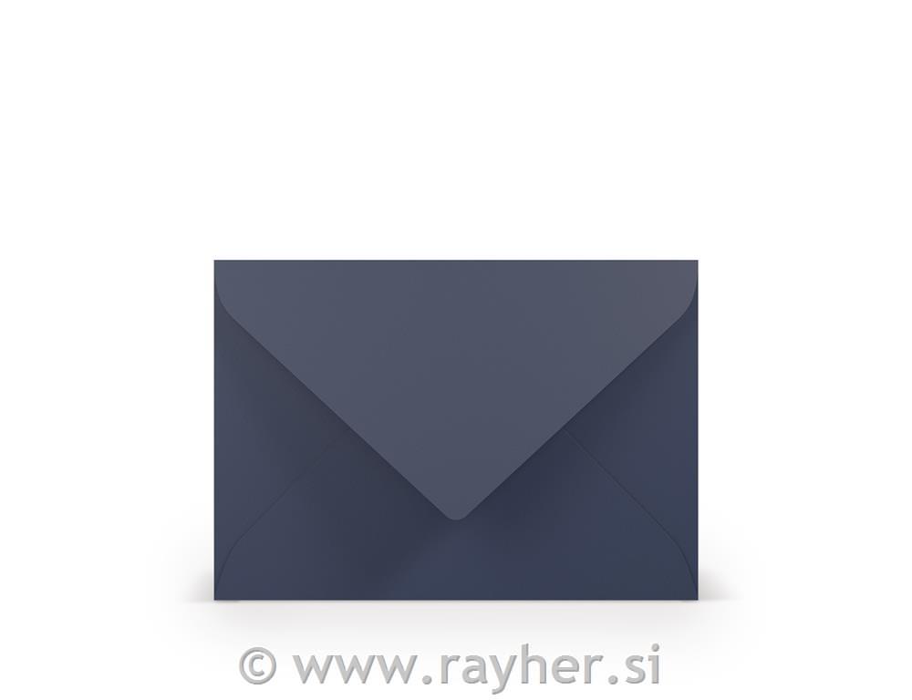 Kuverta B6, 125x176 mm, jeans modra, set 5