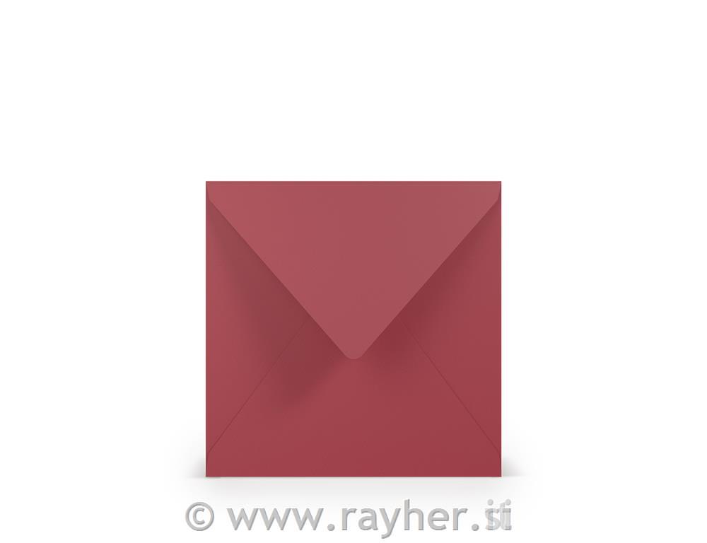 Envelope Square 164x164mm set 5; cardinal red