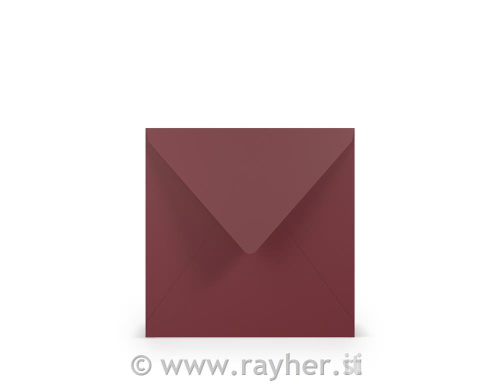 Envelope Square 164x164mm set 5; bordeaux