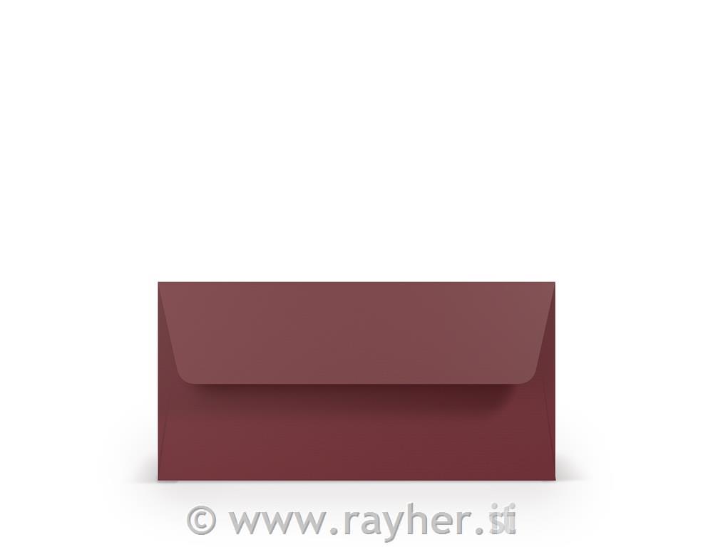Envelope DIN Long 110x220mm 100g set 5; bordeaux