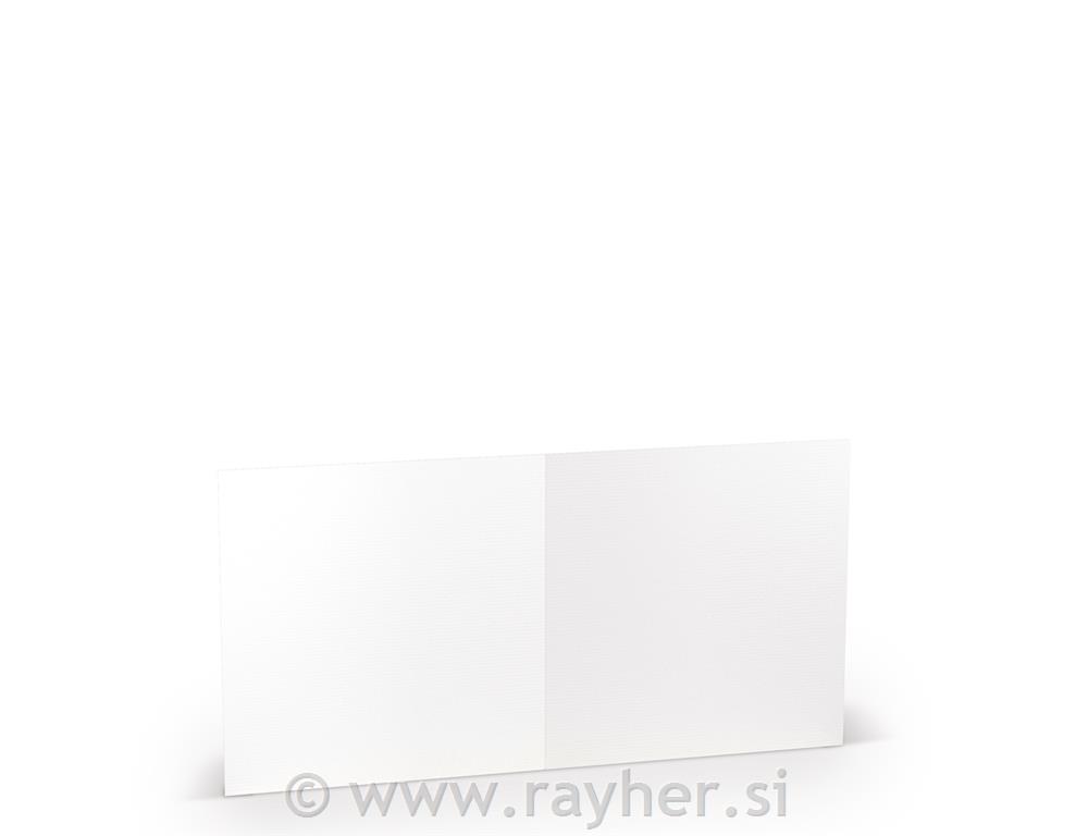 Vizitka kvadr. 157x157mm 220g set 5 bela