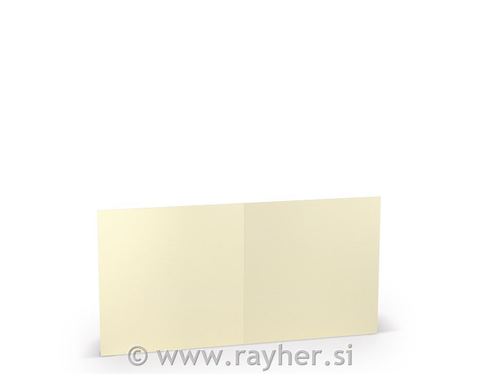 Vizitka kvadr. 157x157mm 220g set 5 slonokoščena