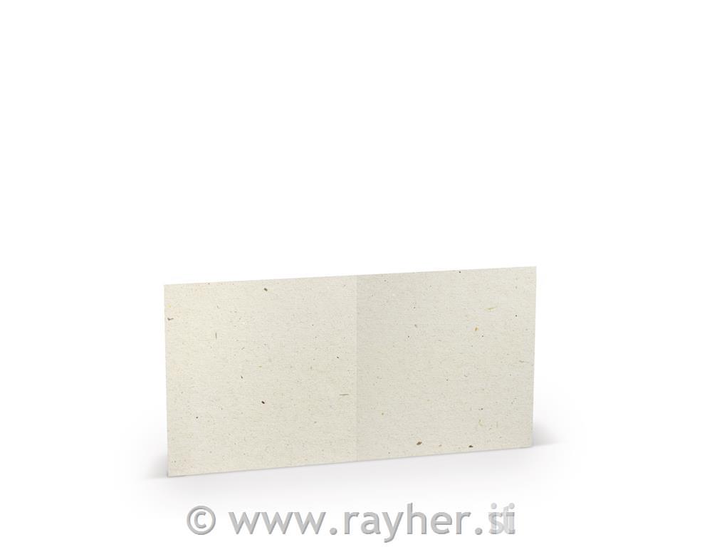 Card Square 157x157mm 220g set 5; vanilla