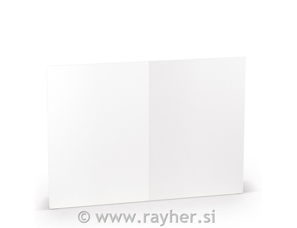 Vizitka B6 120x169mm 220g set 5 bela