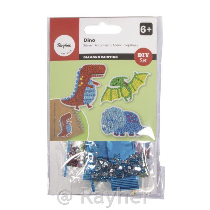 Ustvarjalni set Diamantni mozaik nalepke Dinozaver