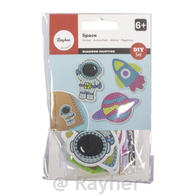 Ustvarjalni set Diamantni mozaik nalepke Vesolje