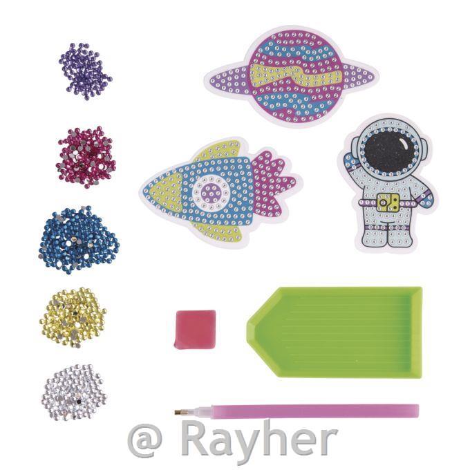 Ustvarjalni set Diamantni mozaik nalepke Vesolje