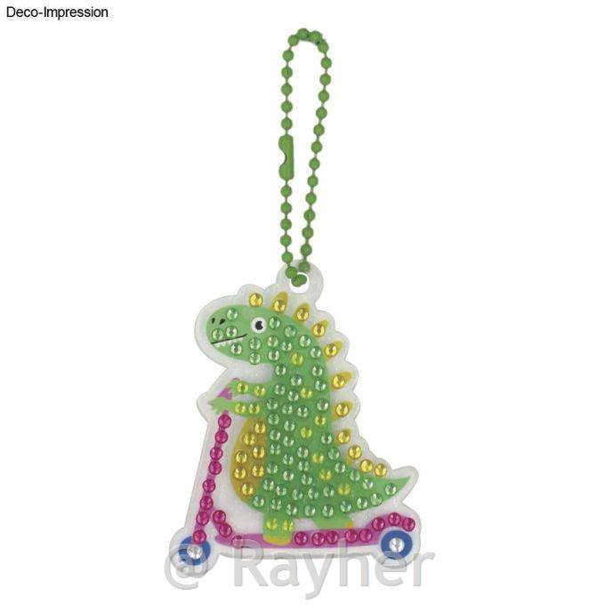 Ustvarjalni set Diamantni mozaik obesek Dinozaver in želva