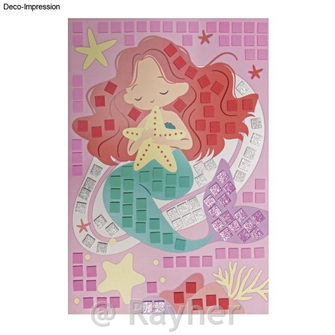 Ustvarjalni set Mozaik nalepka Morska deklica in cvet