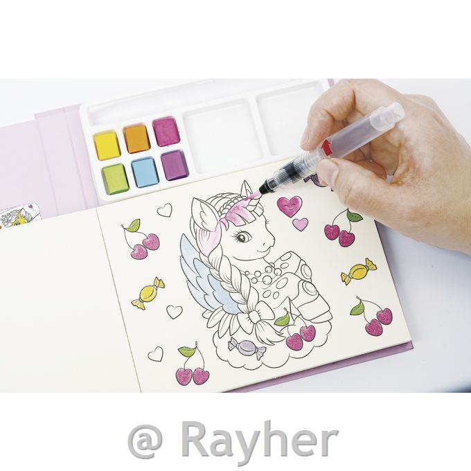 Ustvarjalni set Akvarelno slikanje Samorog