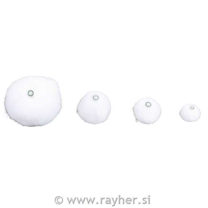 Cofki z luknjami, beli, 4 velikosti, 15+20+25+38mm, set 100