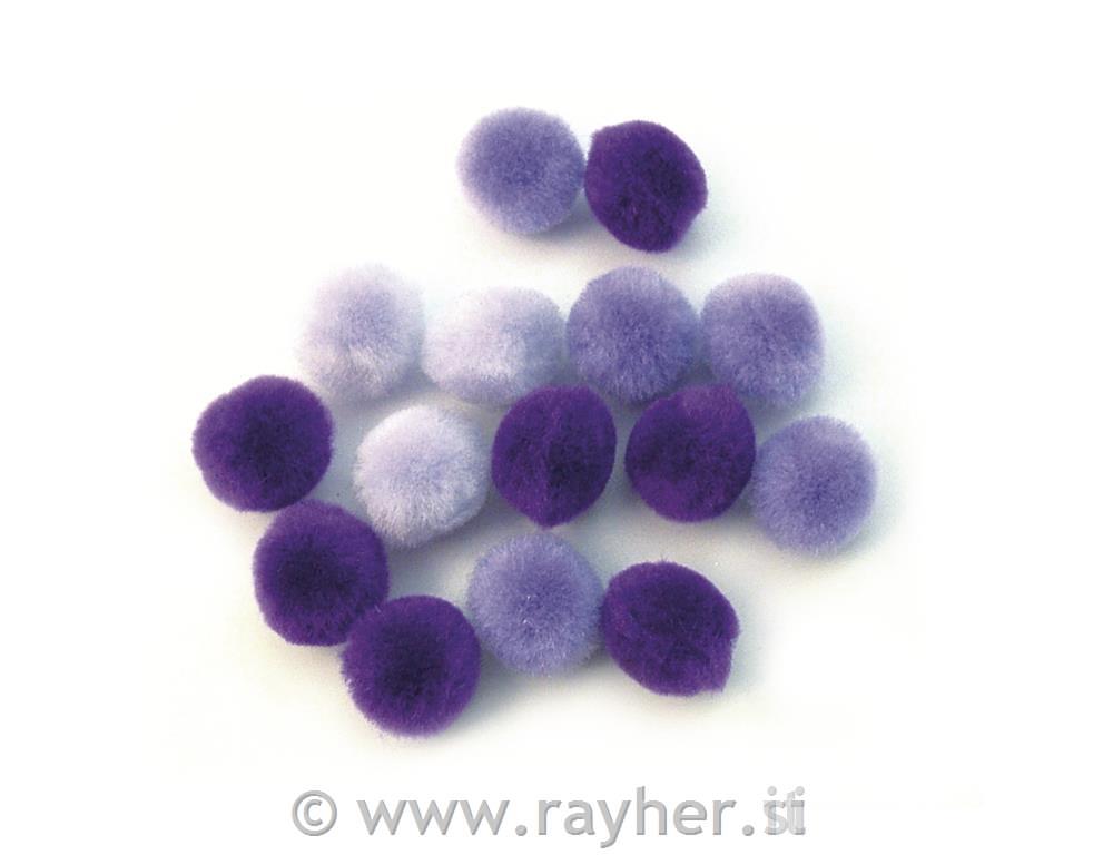 Cofki, vijolične barve, 15 mm, 60 kom.