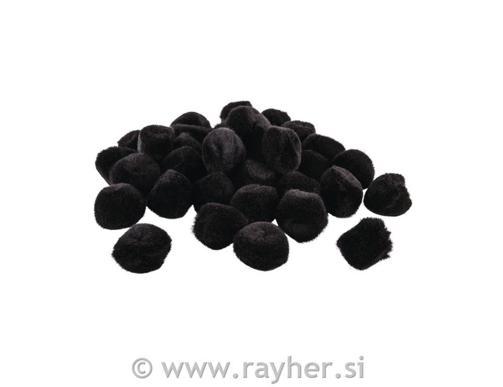 Cofki, črni, 25 mm, 35 kom.