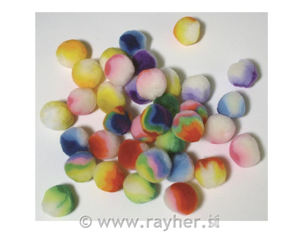 Cofki "mavrica", mešani, 25 mm, 35 kom.