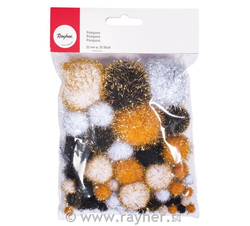 Cofki Metallic, črno-zlati, 50 kosov