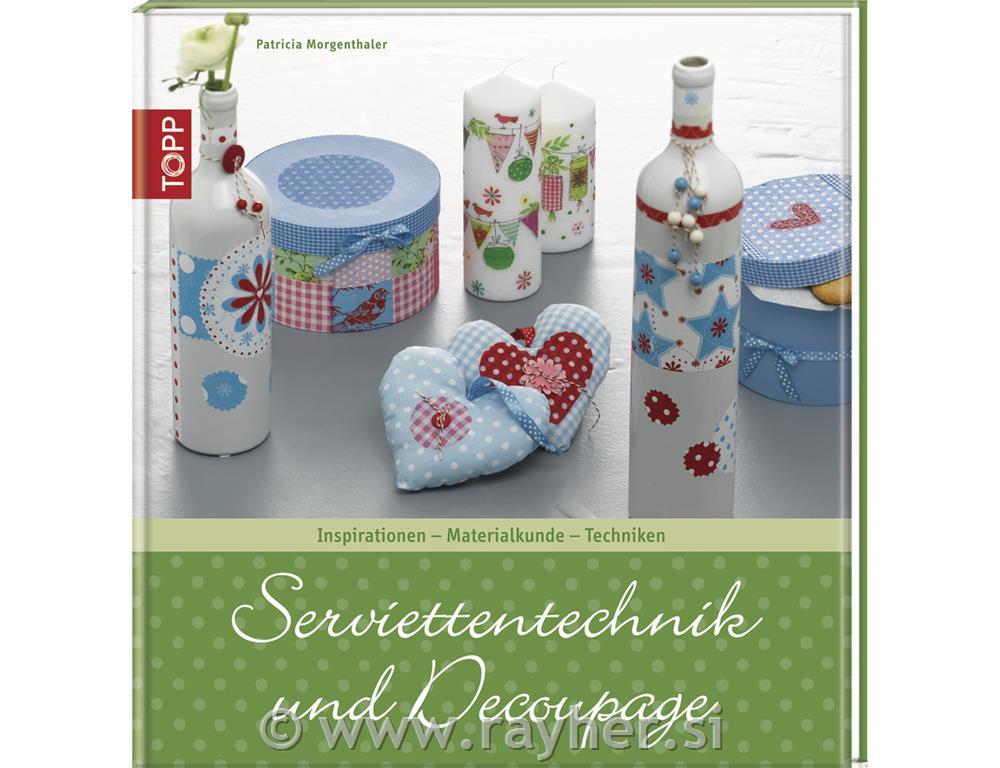 Knjiga: Serviettentechnik u. Decoupage, trde platnice, nemšk