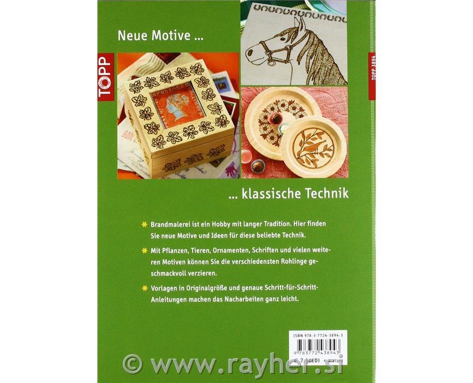 Knjiga "Dekorative Brandmalerei", nemški jezik